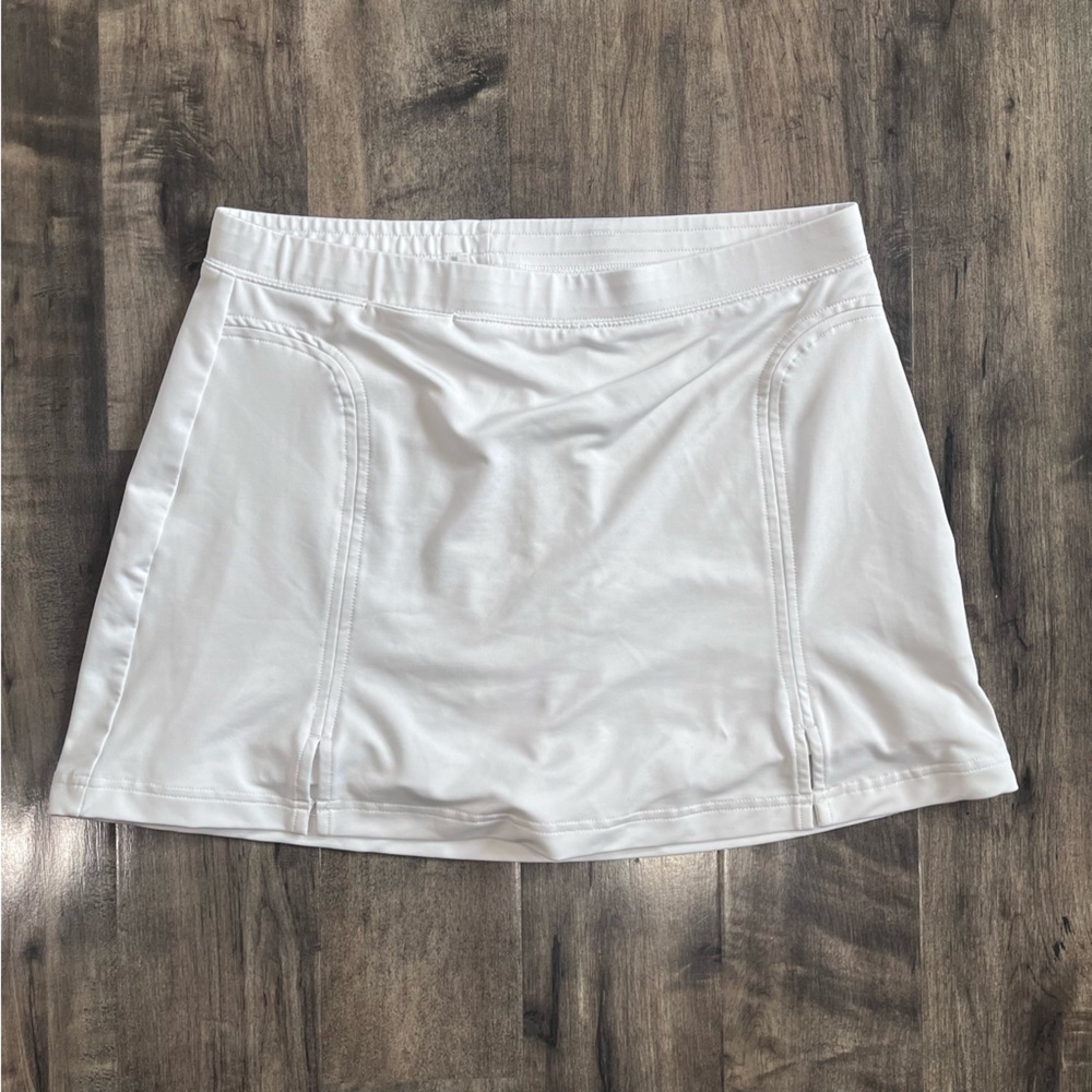 ADIDAS Climacool white tennis skort skirt with shorts underneath women's size 14
